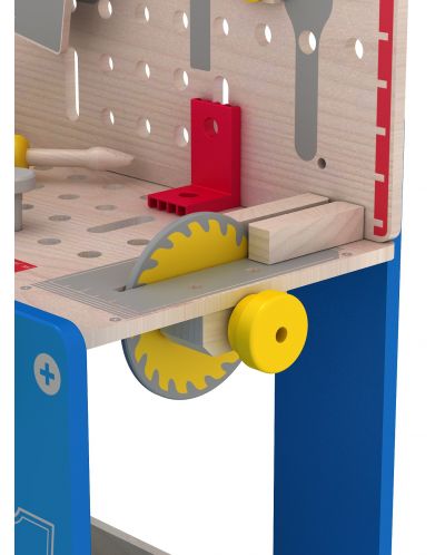 Ξύλινο σετ Acool Toy - Πάγκος εργασίας με εργαλεία - 3