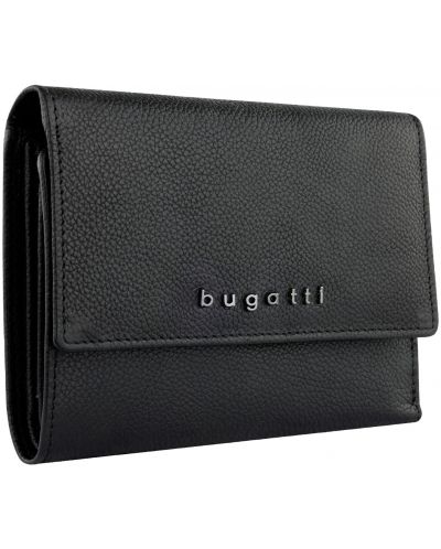 Γυναικείο δερμάτινο πορτοφόλι Bugatti Bella - Flip, RFID Προστασία , μαύρο - 2