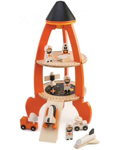 Ξύλινο σετ παιχνιδιού Tender Leaf Toys - Διαστημικό σκάφος - 1