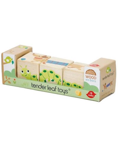 Ξύλινο παιχνίδι Tender Leaf Toys- Περιστρεφόμενοι κύβοι - 4