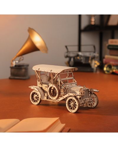 Ξύλινο 3D παζλ Robo Time 298 κομμάτια - Vintage αυτοκίνητο - 2