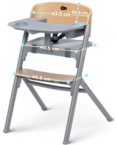 Ξύλινη καρέκλα φαγητού  KinderKraft - Livy - 5