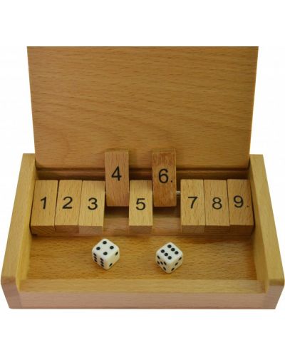 Ξύλινο παιχνίδι αριθμητικής Goki - Κλείσε το κουτί - 1