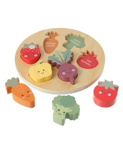 Ξύλινος διαλογέας Orange Tree Toys - Χαρούμενα λαχανικά - 2