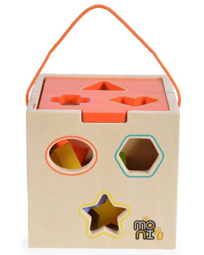 Ξύλινος κύβος ταξινομητή Moni Toys - 2