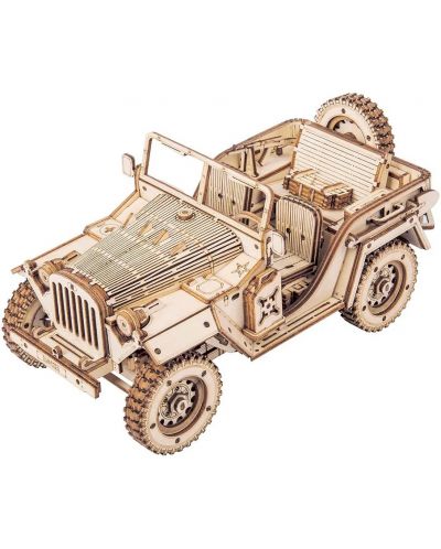 Ξύλινο 3D παζλ Robo Time 369 τεμαχίων-Στρατιωτικό όχημα πεδίου - 1