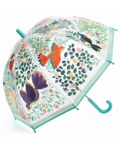 Παιδική ομπρέλα Djeco - Λουλούδια και Πουλιά - 1