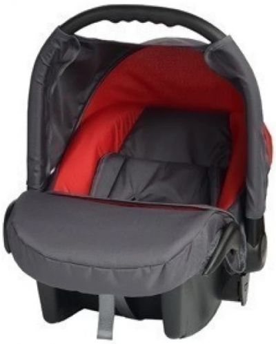 Καλάθι αυτοκινήτου Baby Merc - Junior Twist, 0-10 kg,γραφίτης/κόκκινο - 1