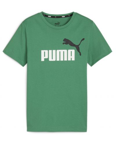 Παιδικό μπλουζάκι Puma - Essentials+ Two-Tone Logo, πράσινο - 1