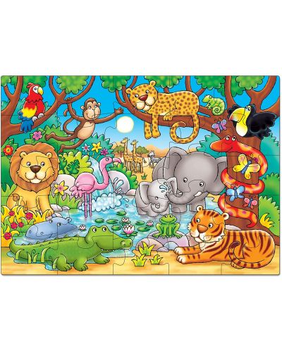 Παιδικό παζλ Orchard Toys - Ποιος ζει στη ζούγκλα, 25 τεμάχια - 2