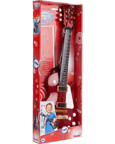 Παιδική ηλεκτρική κιθάρα Simba Toys - My Music World, κόκκινη - 2