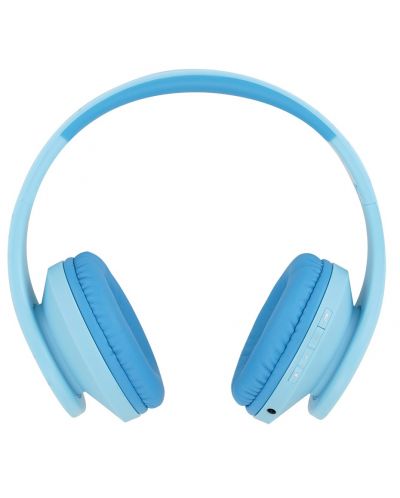 Παιδικά ακουστικά με μικρόφωνο PowerLocus - P2, ασύρματα, μπλε - 2