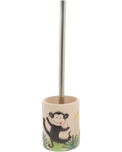 Παιδική βούρτσα τουαλέτας Inter Ceramic - Monkey, 9.8 x 38.5 cm - 1