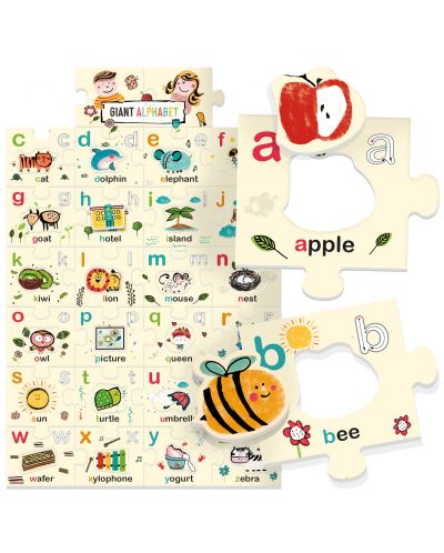 Παιδικό παιχνίδι Headu Ecoplay - Γιγαντιαίο αλφάβητο με γράμματα και λέξεις - 2