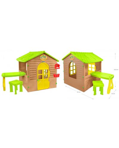 Παιδικό σπίτι Mochtoys - Με τραπέζι και καρέκλα - 1