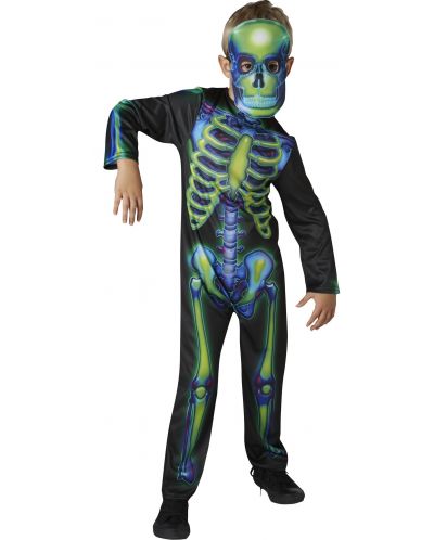 Παιδική αποκριάτικη στολή  Rubies - Neon Skeleton, μέγεθος M - 2