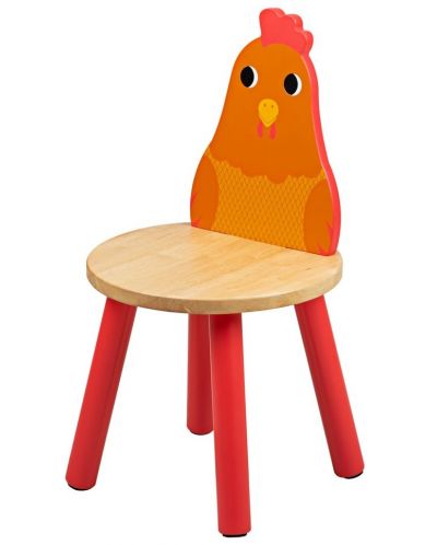 Παιδική ξύλινη καρέκλα Bigjigs - Πουλί  - 1