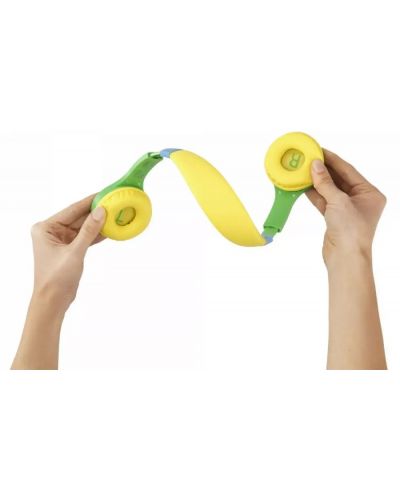 Παιδικά ακουστικά με μικρόφωνο Hama - Kids Guard, πράσινο/κίτρινο - 2
