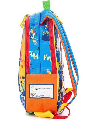 Παιδική τσάντα διπλής όψης Mitama Spinny - Robot-Shark	 - 4