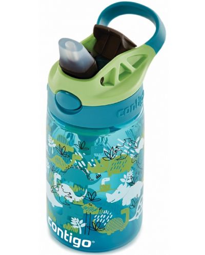 Παιδικό μπουκάλι Contigo Cleanable Dinoboy - 420 ml, μπλε - 3