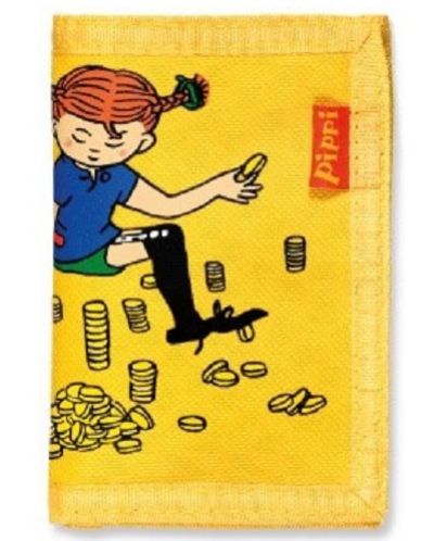 Παιδικό πορτοφόλι Pippi - Πίπη Φακιδομύτη, κίτρινο - 1