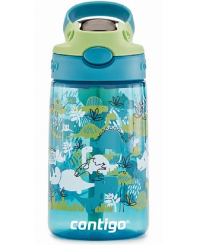 Παιδικό μπουκάλι Contigo Cleanable Dinoboy - 420 ml, μπλε - 2