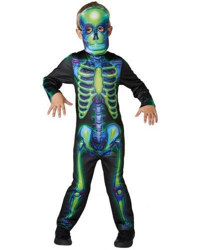Παιδική αποκριάτικη στολή  Rubies - Neon Skeleton, μέγεθος S - 1