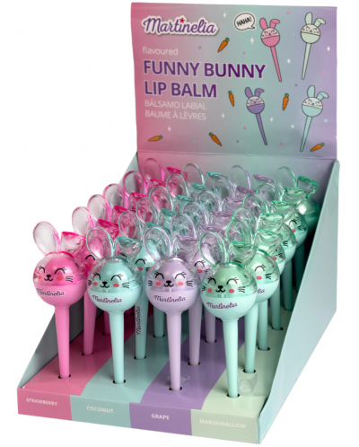 Παιδικό lip balm Martinelia - Funny Bunny, κουνέλι, ποικιλία - 1