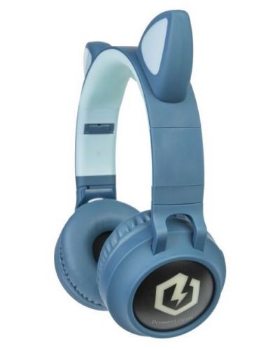 Παιδικά ακουστικά PowerLocus - Buddy Ears, ασύρματα, μπλε - 2