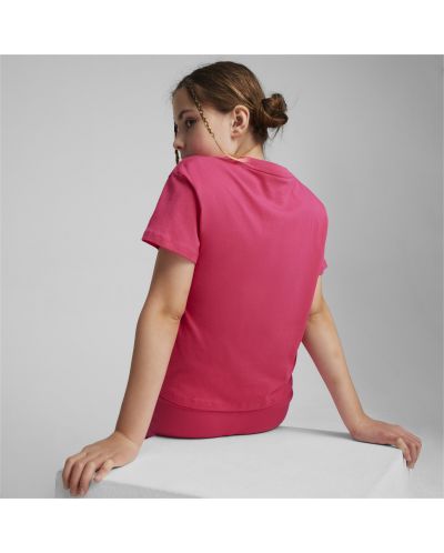 Παιδικό μπλουζάκι  Puma - Essentials+ Logo , ροζ - 4