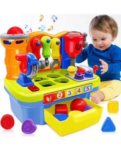 Παιχνίδι Hola Toys - Μίνι εργαστήριο με εργαλεία και μουσική - 4