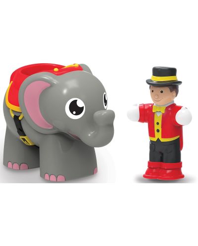 Παιδικό παιχνίδι WOW Toys - Η Ελέφαντας Έλι και ο εκπαιδευτής της - 1