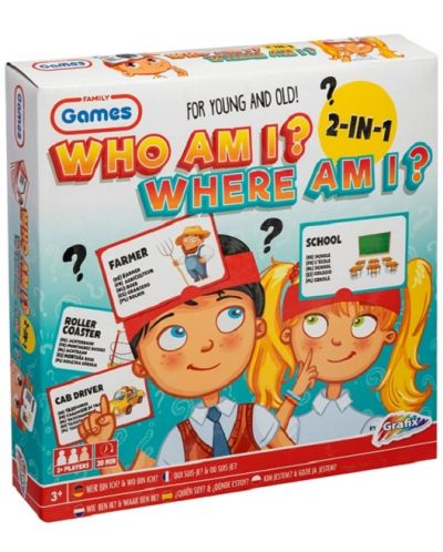 Παιδικό παιχνίδι  Grafix - Ποιος είμαι, πού είμαι, 2 σε 1 - 1