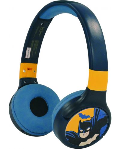Παιδικά ακουστικά Lexibook - Batman HPBT010BAT, ασύρματα, μπλε - 1