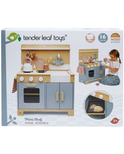 Παιδική ξύλινη κουζίνα Tender Leaf Toys - Mini Chef, με αξεσουάρ - 7