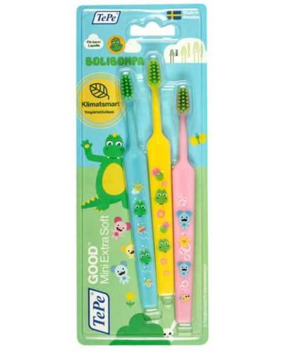 Παιδική οδοντόβουρτσα TePe - Good, Mini Extra Soft, 3 τεμάχια - 1