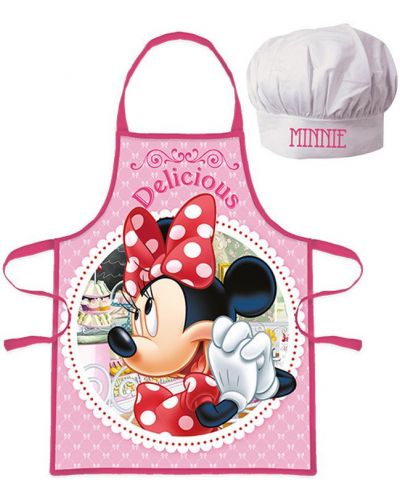 Παιδικό σετ μαγειρικής Kids Licensing   - Ποδιά και καπέλο, Minnie - 1