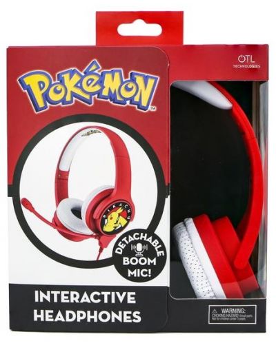 Παιδικά ακουστικά OTL Technologies - Pokemon Interactive, κόκκινα - 6