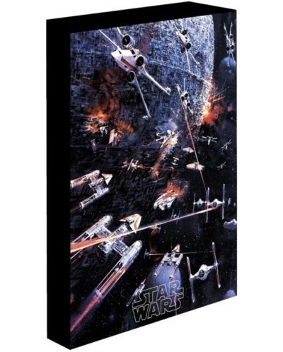 Διακόσμηση τοίχου Pyramid Movies: Star Wars - Death Star Assault (φωτιζόμενη ) - 1