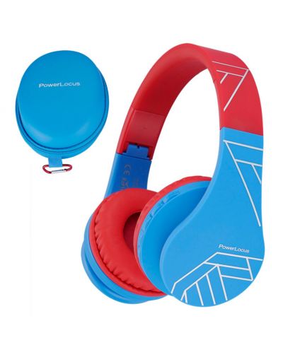 Παιδικά ακουστικά με μικρόφωνο PowerLocus - P1, ασύρματα, κόκκινα - 5