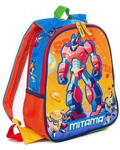 Παιδική τσάντα διπλής όψης Mitama Spinny - Robot-Shark	 - 1