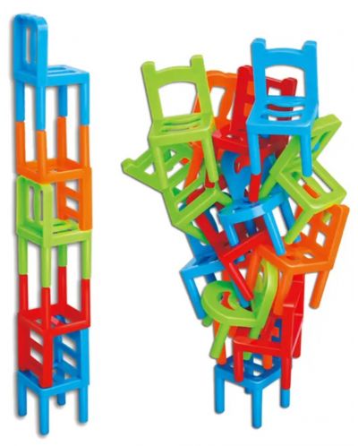 Παιδικό παιχνίδι ισορροπίας Kingso - Πύργος ισορροπίας  καρέκλες  - 2