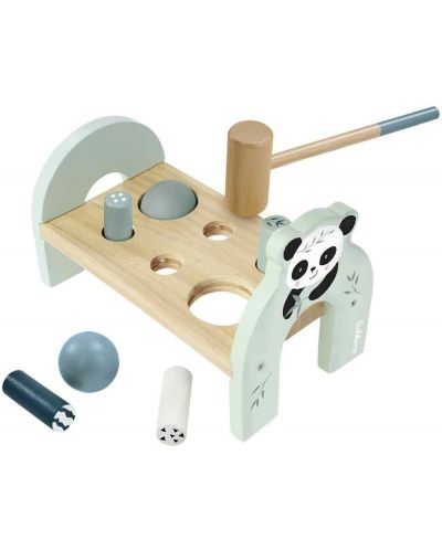 Παιδικό ξύλινο σετ Eichorn - Παιχνίδι με σφυρί και πάγκο - 2