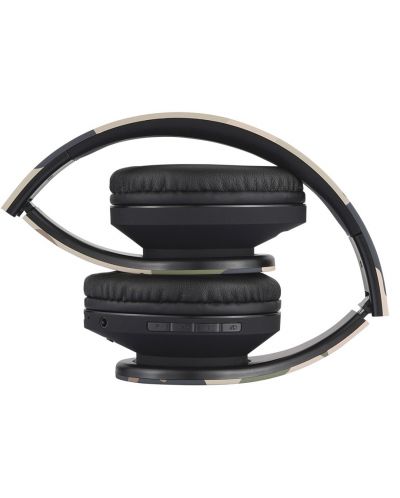Παιδικά ακουστικά με μικρόφωνο PowerLocus - P2, ασύρματα, καμουφλάζ - 3