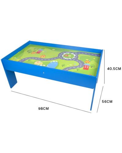 Παιδικό ξύλινο τραπέζι παιχνιδιών Acool Toy - Μπλε - 2