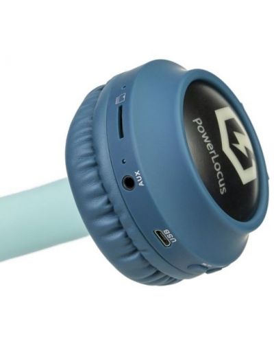 Παιδικά ακουστικά PowerLocus - Buddy Ears, ασύρματα, μπλε - 4