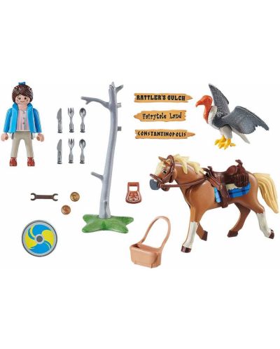Παιδικός κατασκευαστής Playmobil - Marla με ένα άλογο - 2