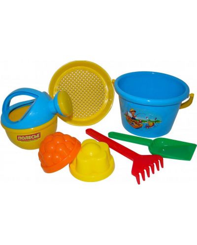 Παιδικό σετ παραλίας Polesie Toys - Seal, 7 τεμάχια, ποικιλία - 3