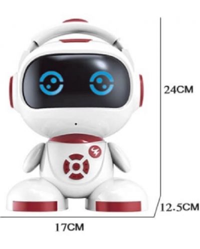 Παιδικό ρομπότ Sonne - Boron, με μονάδα υπερύθρων, κόκκινο - 4