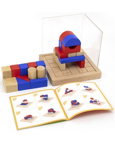 Παιδικό παιχνίδι με ξύλινα τουβλάκια Viga - Κατασκευή 3D συνθέσεων - 2